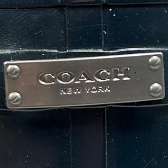 Coach Lester Dark Blue Rubber Mid-Calf Rain Gardening Boot Size 9B - Picture 10 of 10